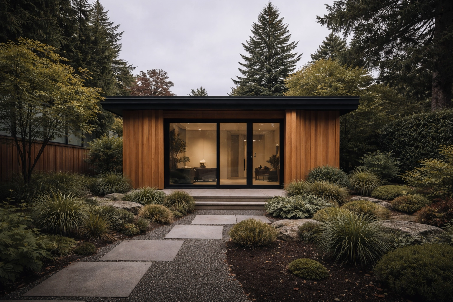 CVR Construction backyard garden studio in Victoria BC
