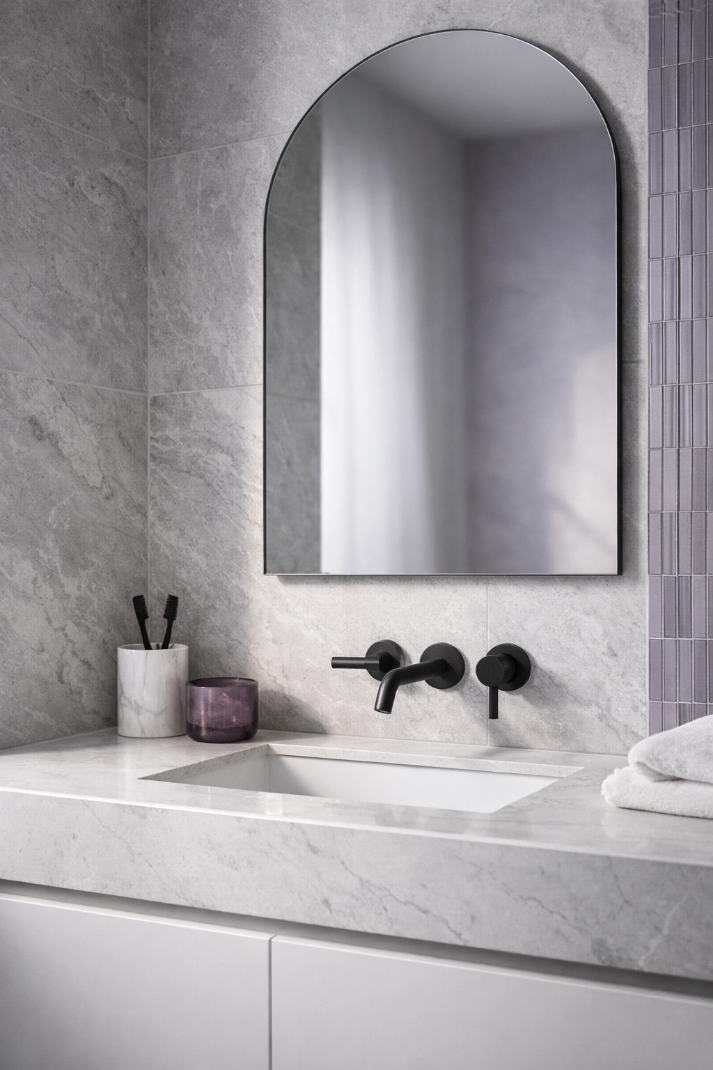 CVR Construction bathroom vanity detail in Victoria BC