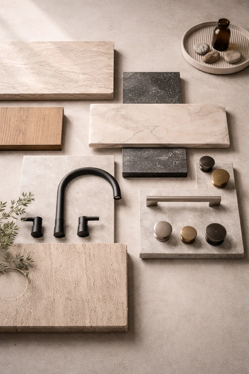 Premium material and fixture selections inside the CVR Showroom