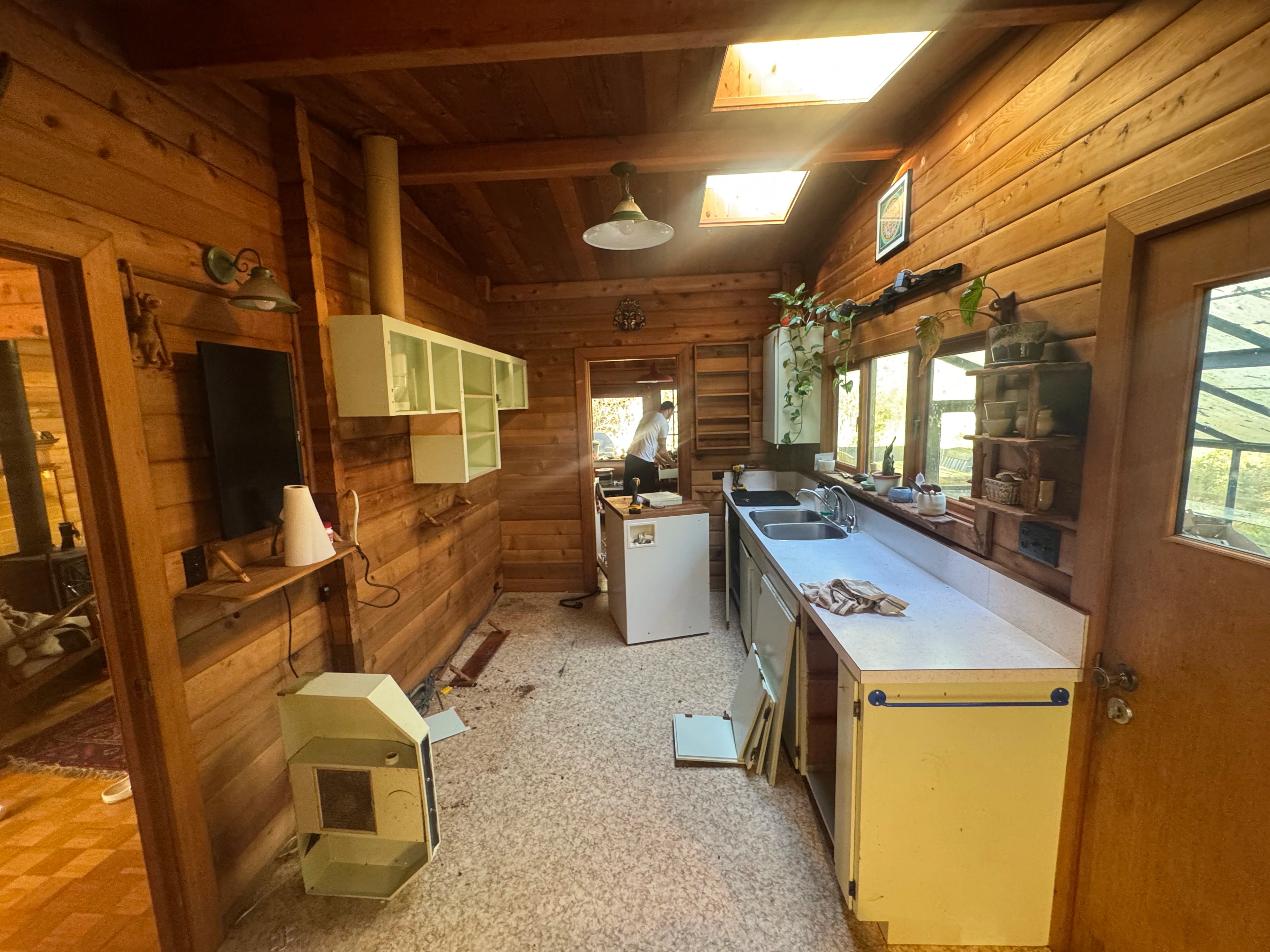 Rustic Checkerboard Cabin Kitchen project image 3