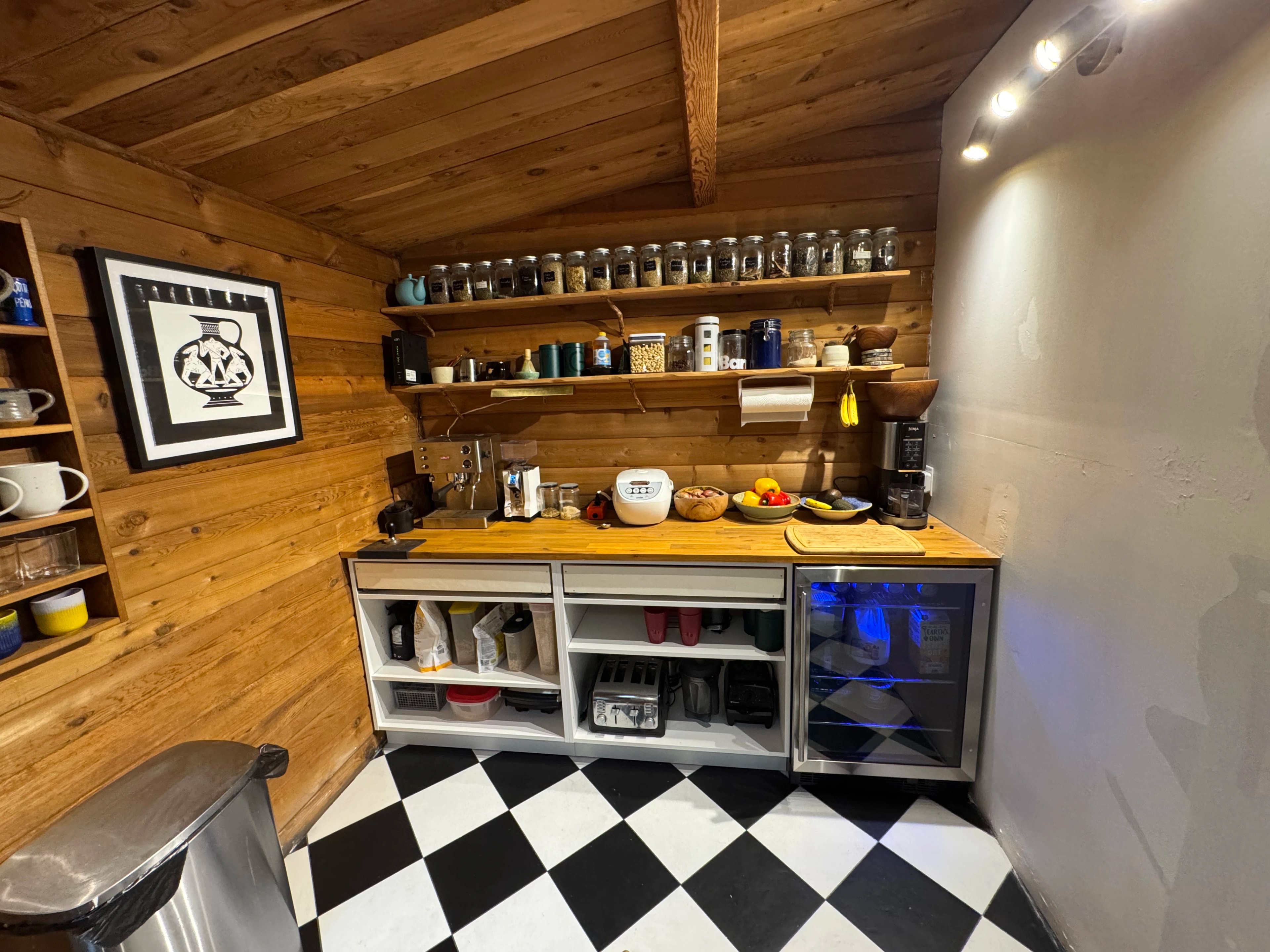 Rustic Checkerboard Cabin Kitchen project image 9