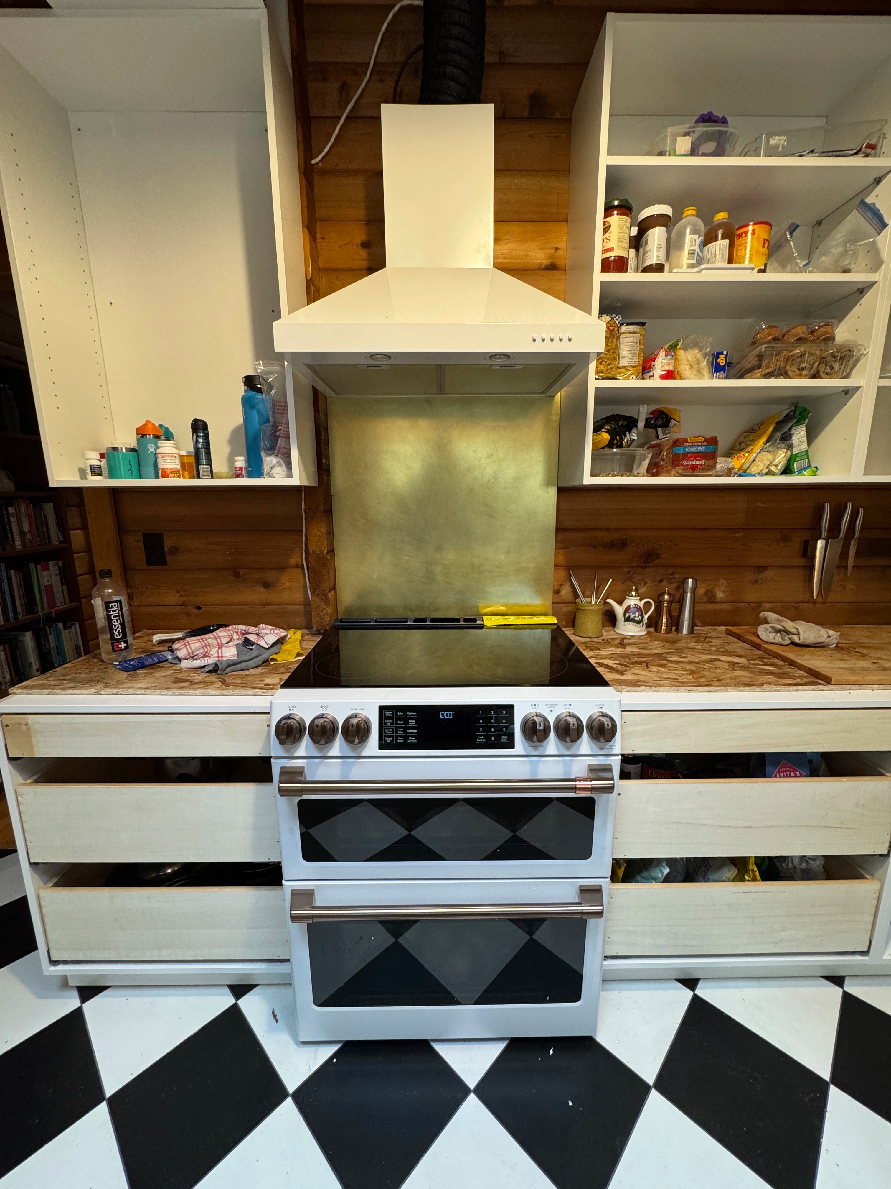 Rustic Checkerboard Cabin Kitchen project image 10