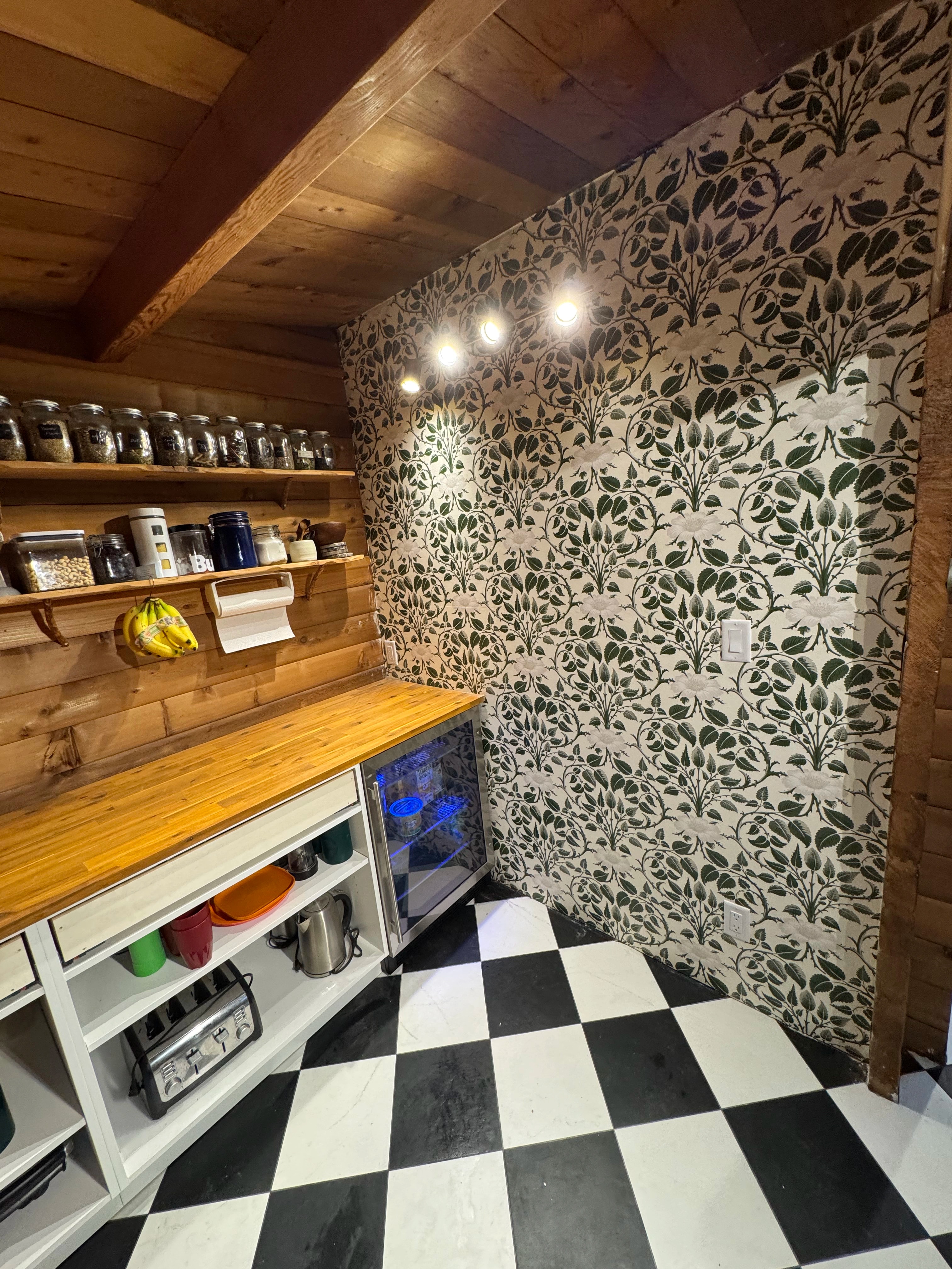 Rustic Checkerboard Cabin Kitchen project image 11