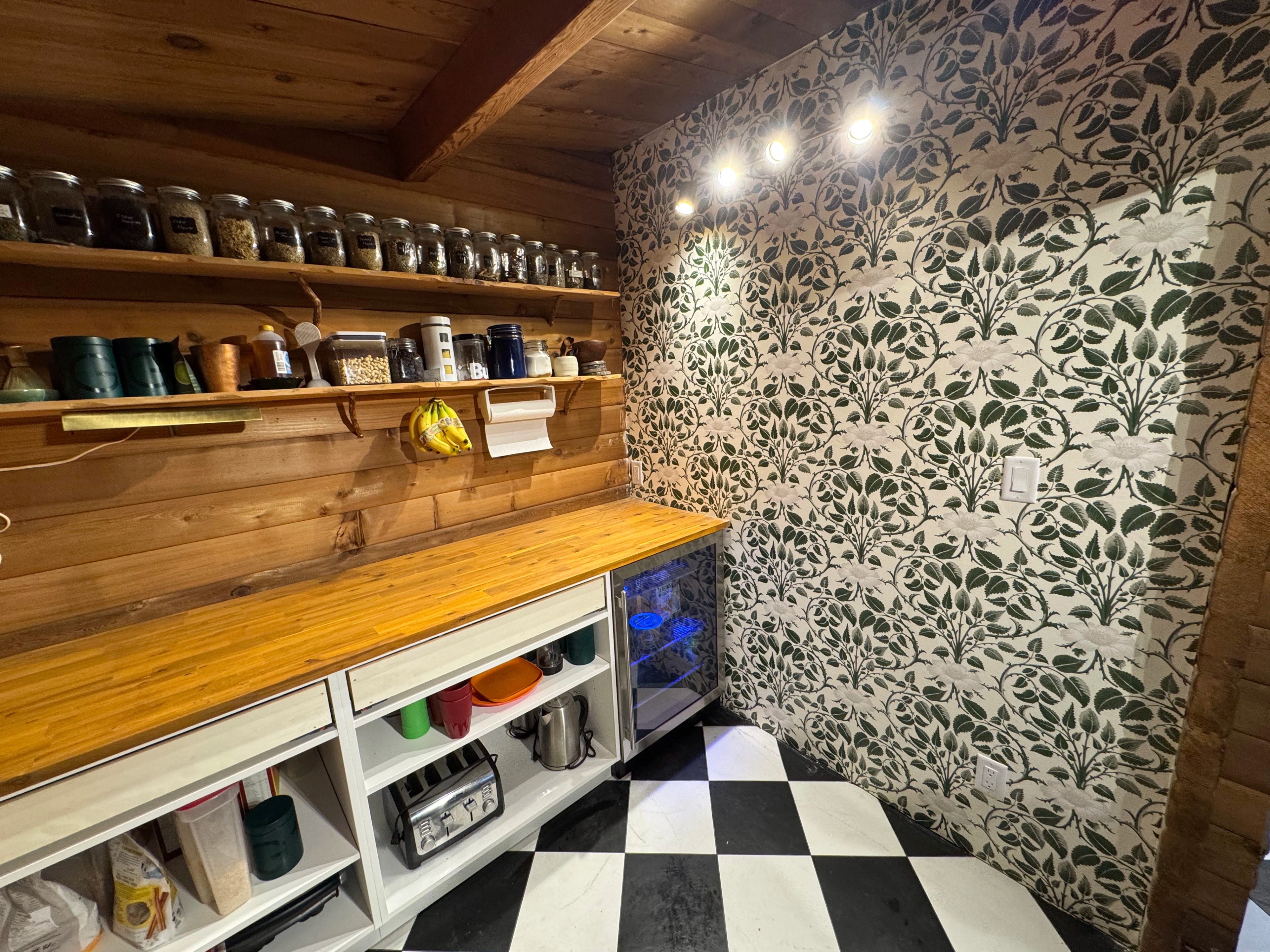 Rustic Checkerboard Cabin Kitchen project image 12