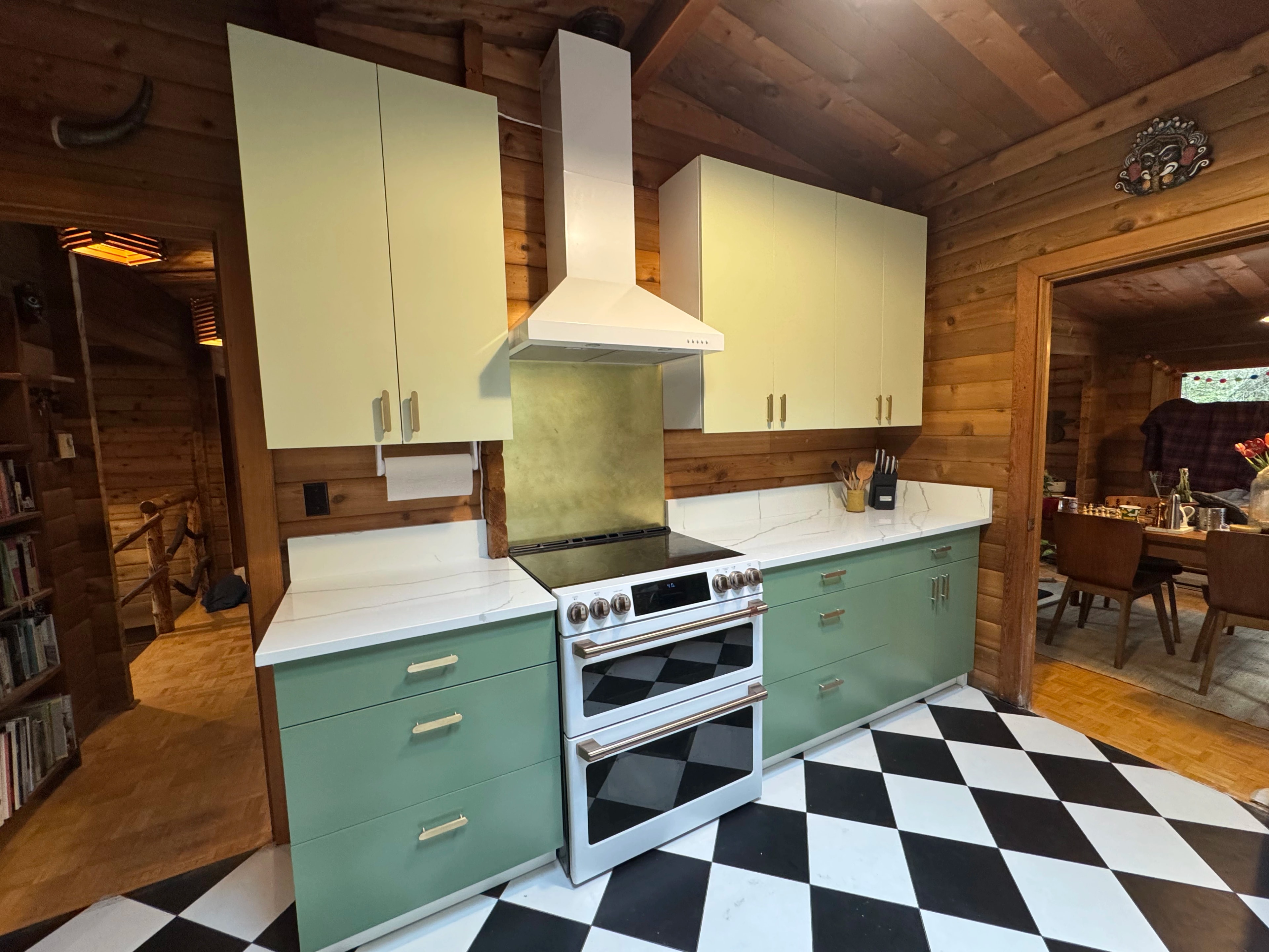 Rustic Checkerboard Cabin Kitchen project image 14