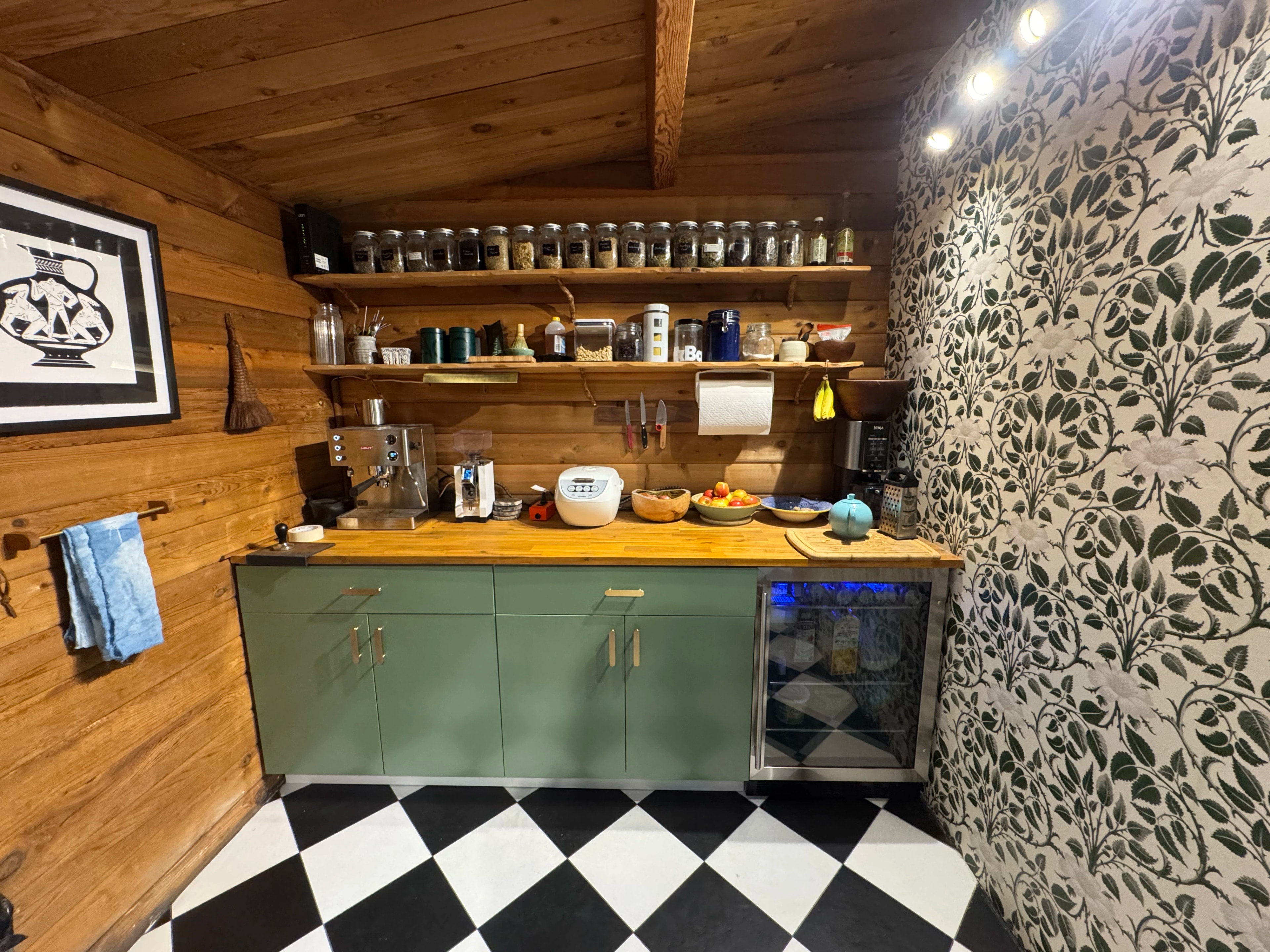 Rustic Checkerboard Cabin Kitchen project image 16
