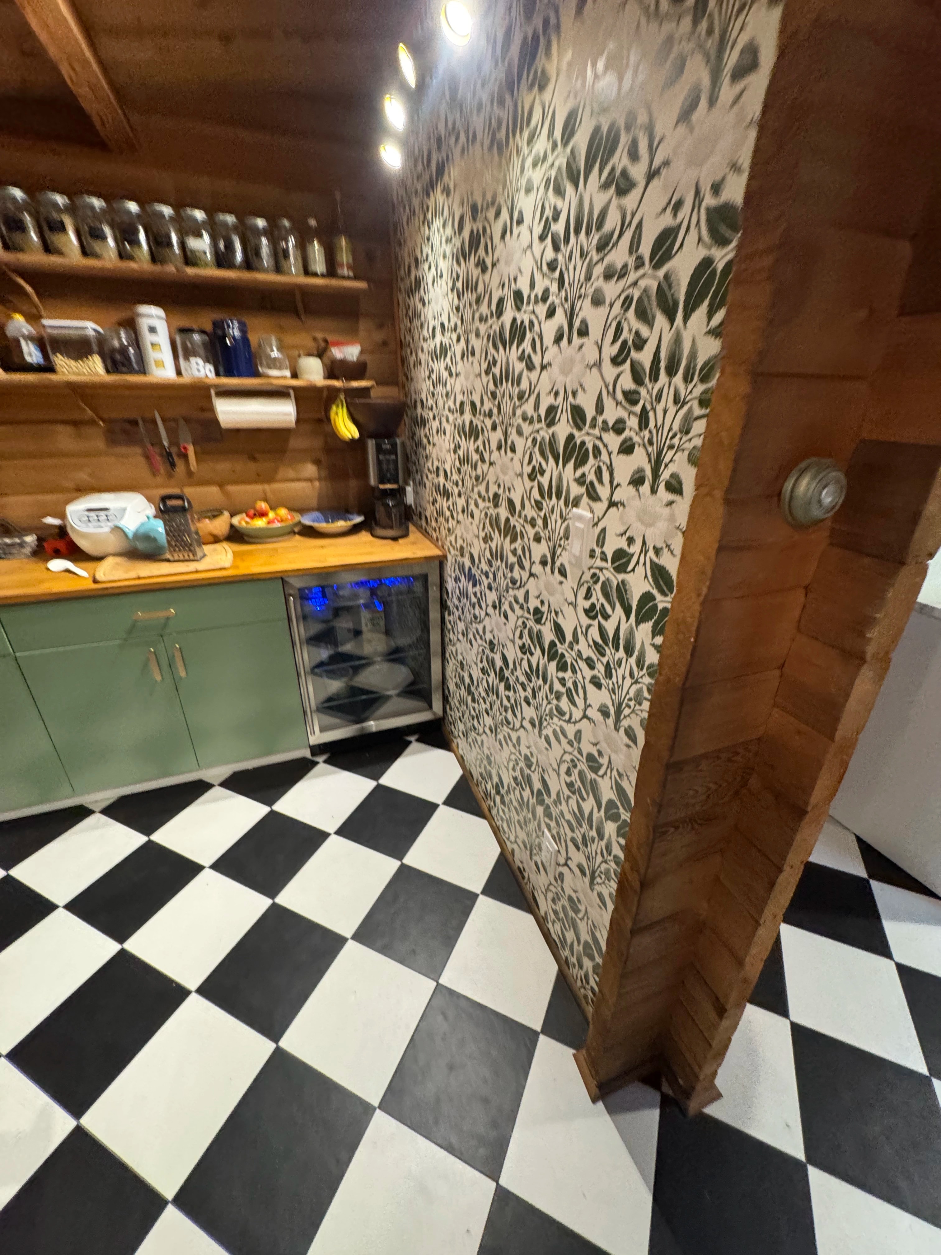 Rustic Checkerboard Cabin Kitchen project image 19