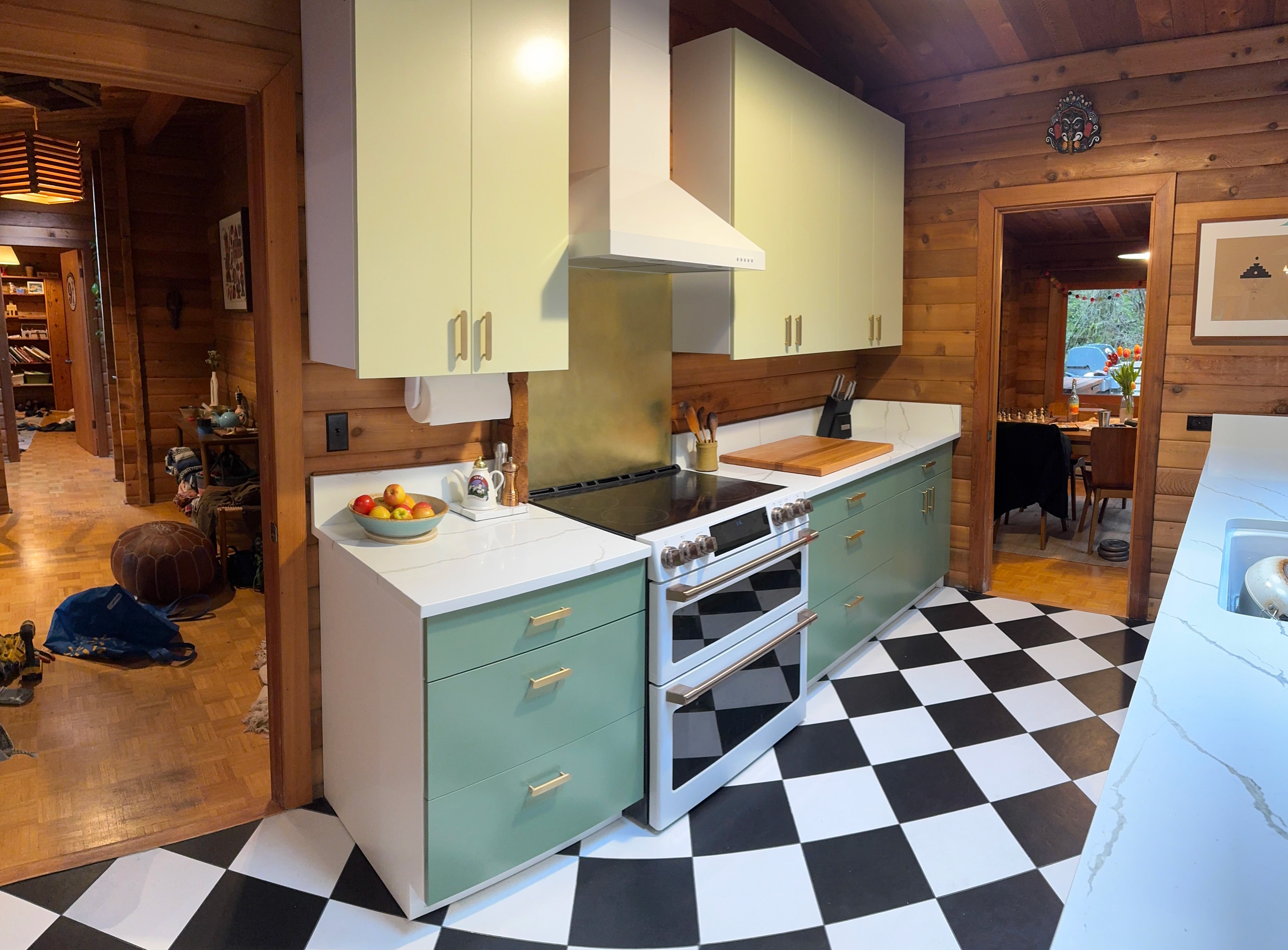 Rustic Checkerboard Cabin Kitchen project image 21