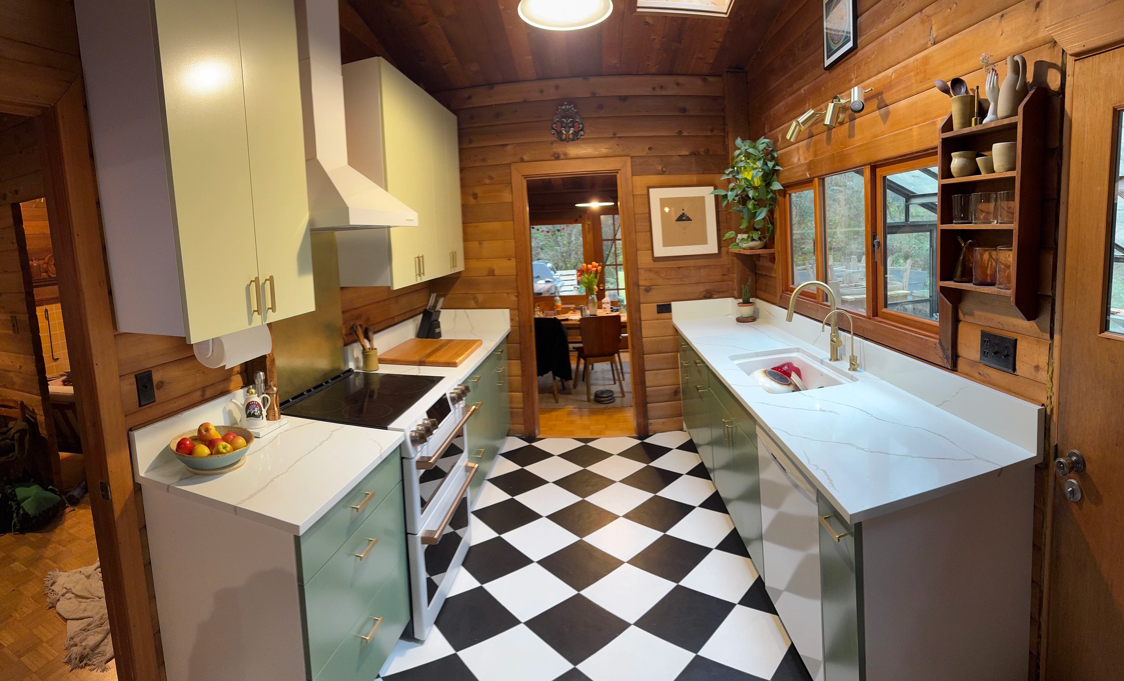 Rustic Checkerboard Cabin Kitchen project image 22