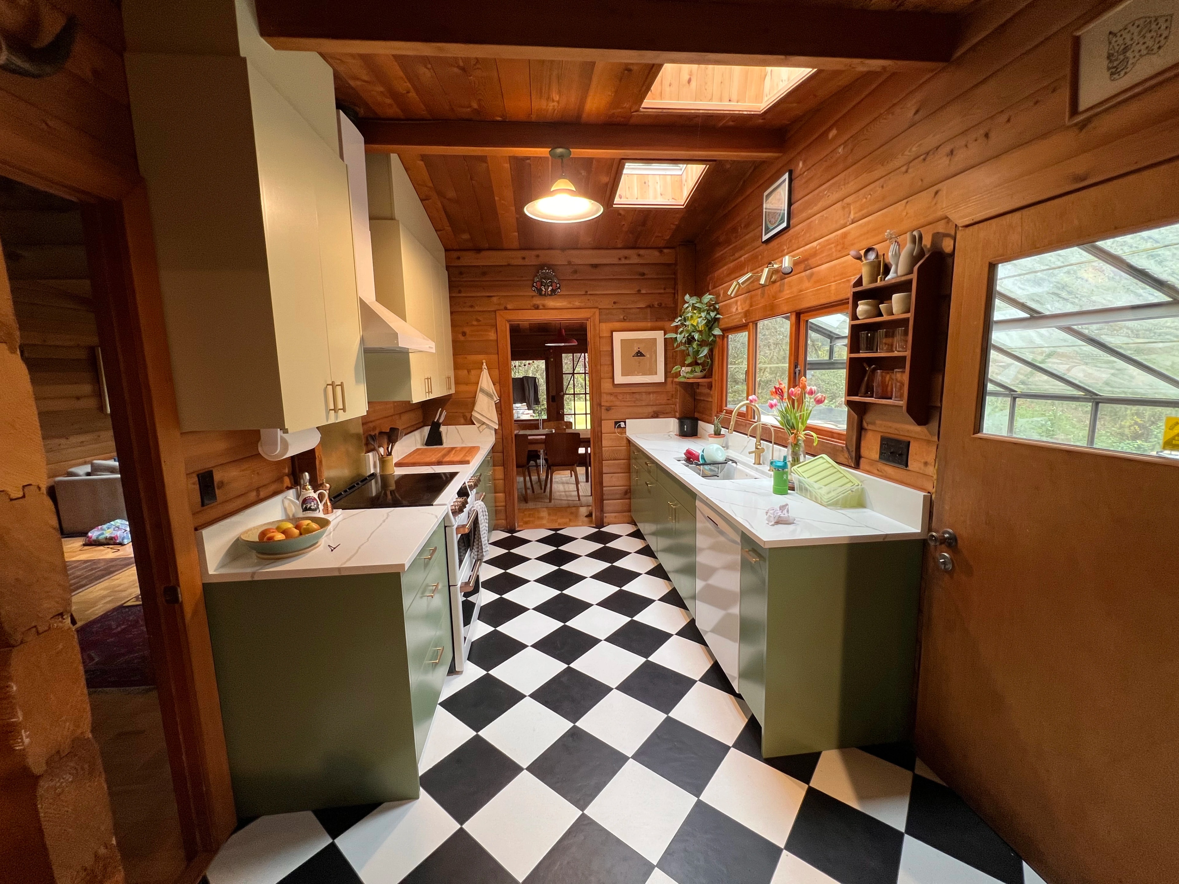 Rustic Checkerboard Cabin Kitchen project image 26