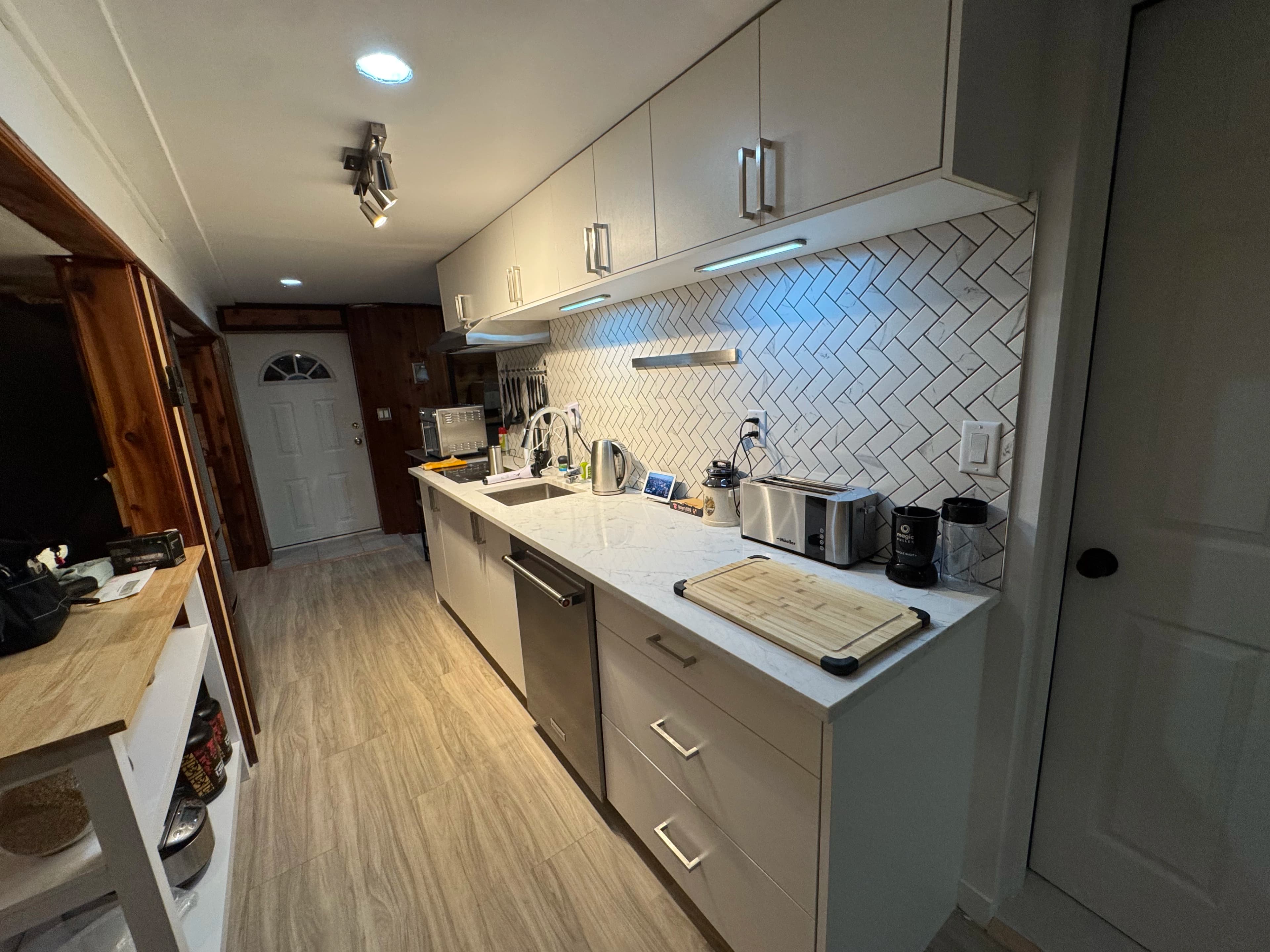 Dark Grey Kitchen Renovation by CVR Construction